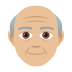 👴🏼 old man: medium-light skin tone display on JoyPixels